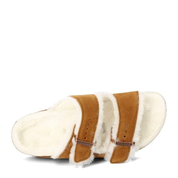 Birkenstock Women's Arizona Shearling Sandals, Mink, Tan Womens size 8 - Picture 4 of 9